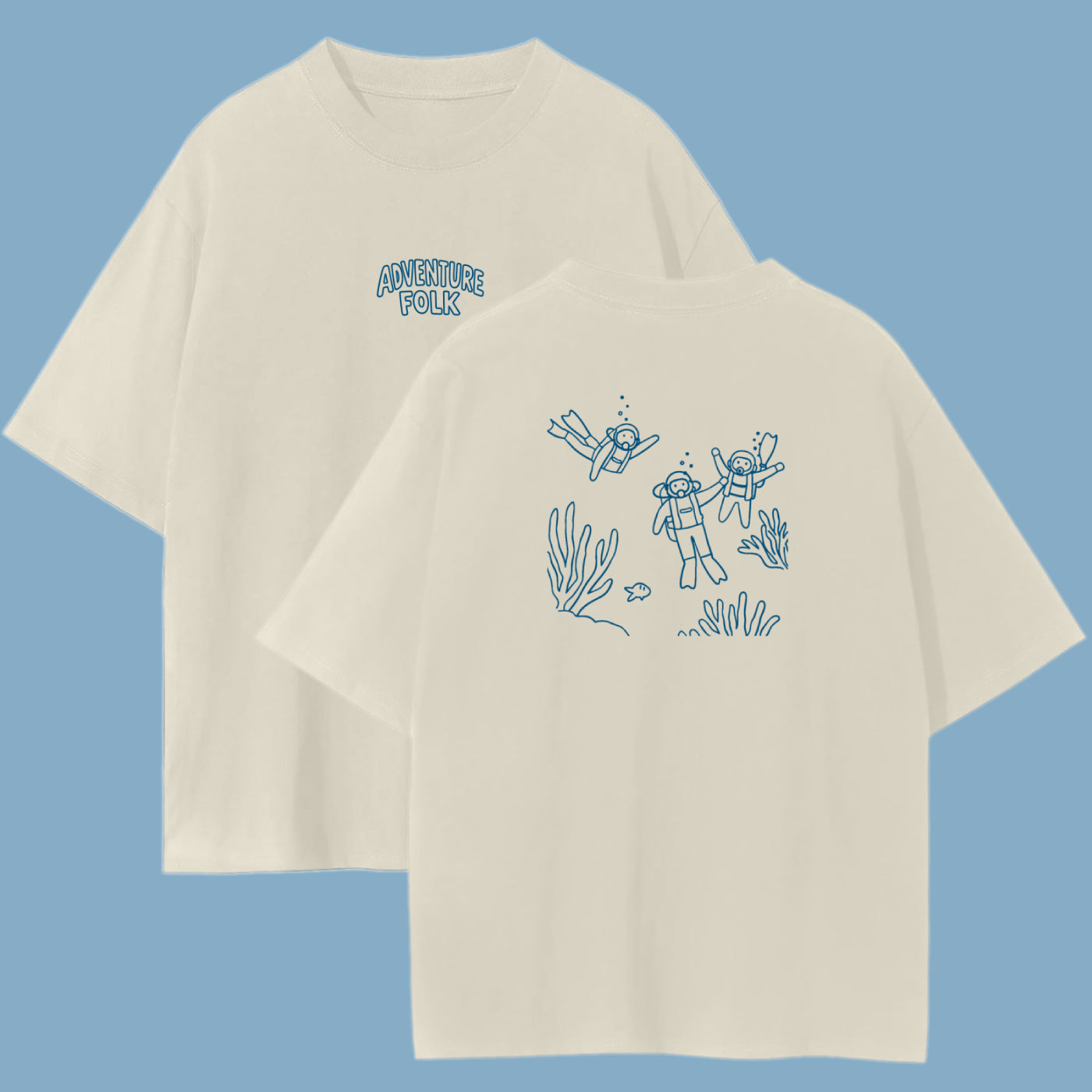 Adventure Folk - Pixel Divers (Apricot)