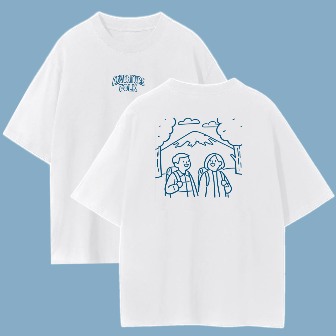 Adventure Folk - Hiking Club (White)