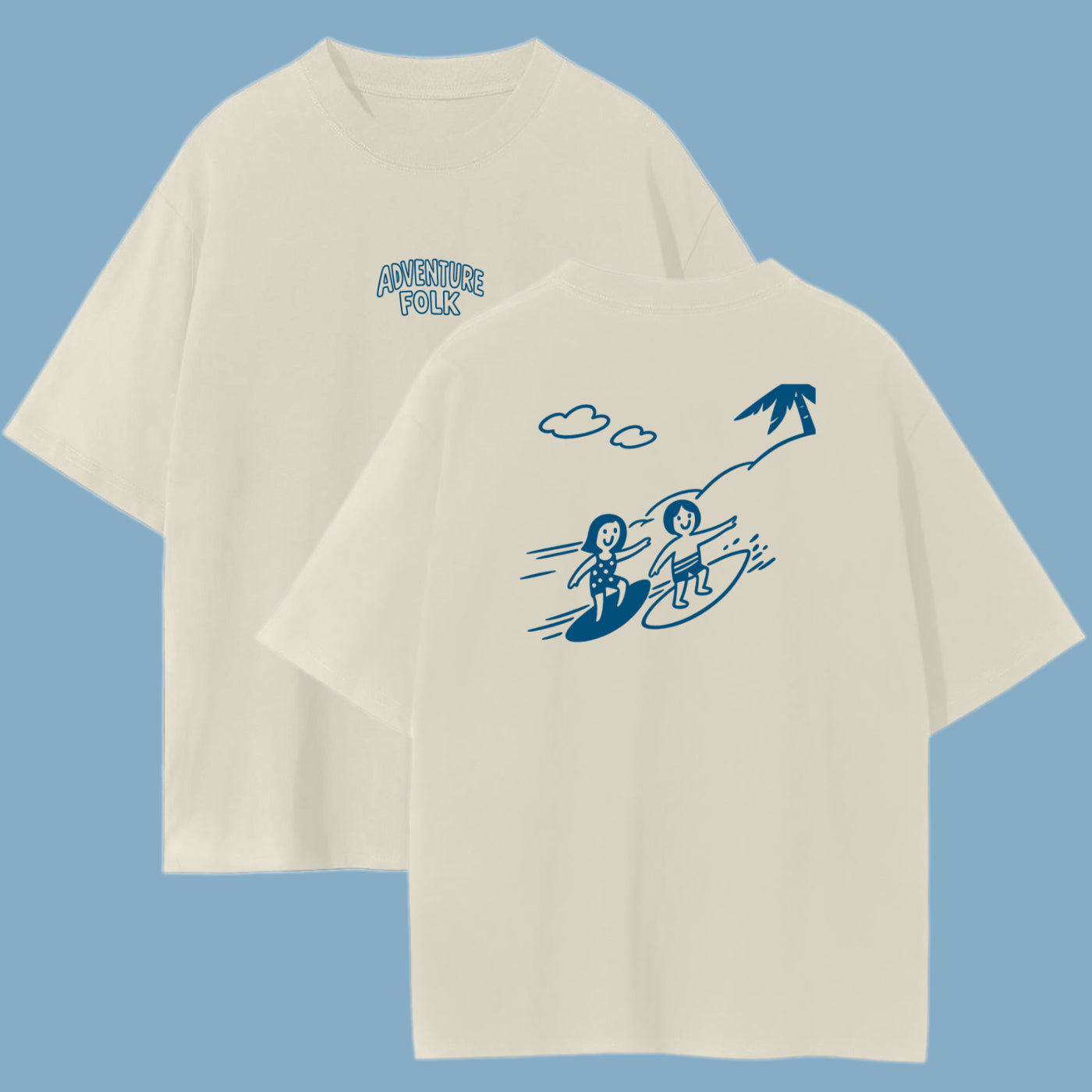 Adventure Folk - Wavy Surf (Apricot)